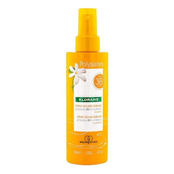 Klorane Solaire - Spray Solaire Sublime SPF30 Au Tamanu BIO Et Au Monoï - Corps 3 Klorane Solaire - Spray Solaire Sublime SPF30 Au Tamanu BIO Et Au Monoï - Corps