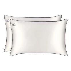 Slip Ensemble De Taies D'oreiller Pure Soie Queen