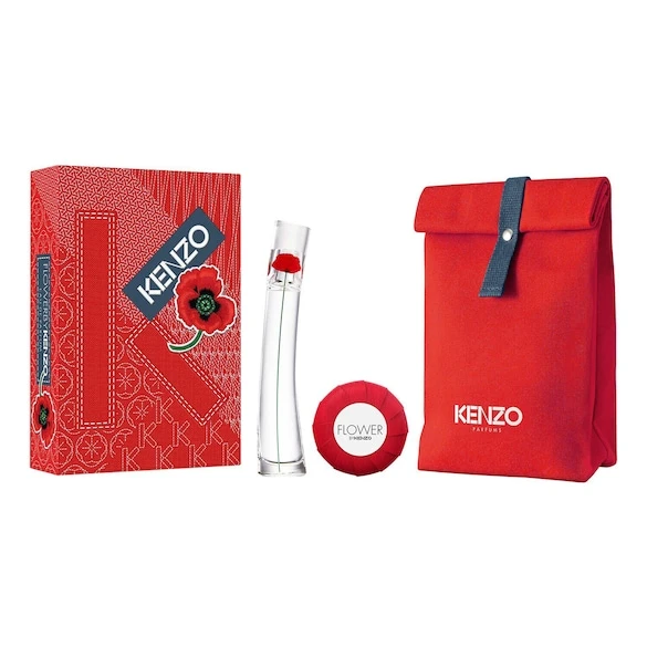 FLOWER BY KENZO - Coffret Eau De Parfum + Savon + Pochette 3 FLOWER BY KENZO - Coffret Eau De Parfum + Savon + Pochette