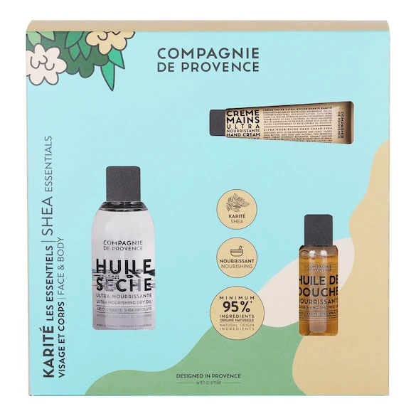 La Compagnie De Provence Les Essentiels Nourrissants Karite - Coffret Soin Corps 3 La Compagnie De Provence Les Essentiels Nourrissants Karite - Coffret Soin Corps