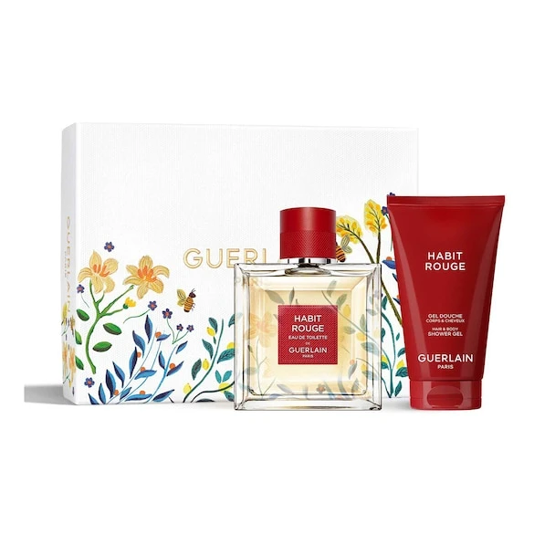 Guerlain Habit Rouge - Coffret Eau De Toilette 3 Guerlain Habit Rouge - Coffret Eau De Toilette