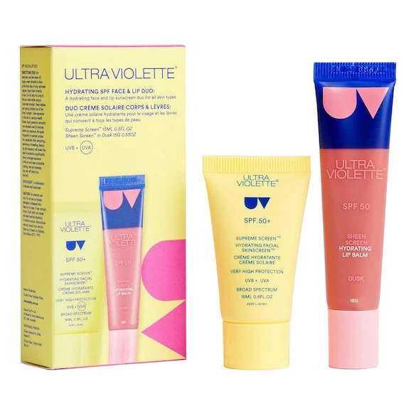 Ultra Violette Duo Crème Solaire Corps Et Lèvres - Coffret Soin 3 Ultra Violette Duo Crème Solaire Corps Et Lèvres - Coffret Soin