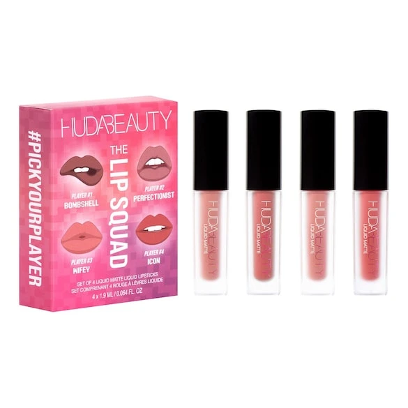 Huda Beauty The Lip Squad - Coffret De Rouges à Lèvres Liquides 3 Huda Beauty The Lip Squad - Coffret De Rouges à Lèvres Liquides