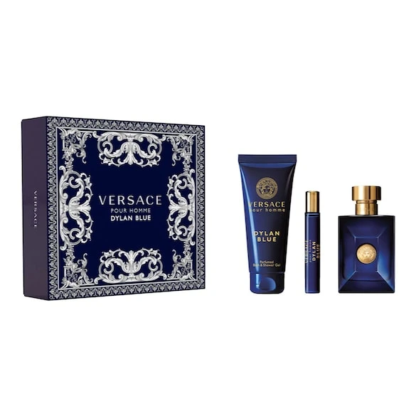 Versace Dylan Blue Homme - Coffret Eau De Toilette + Gel Douche 3 Versace Dylan Blue Homme - Coffret Eau De Toilette + Gel Douche
