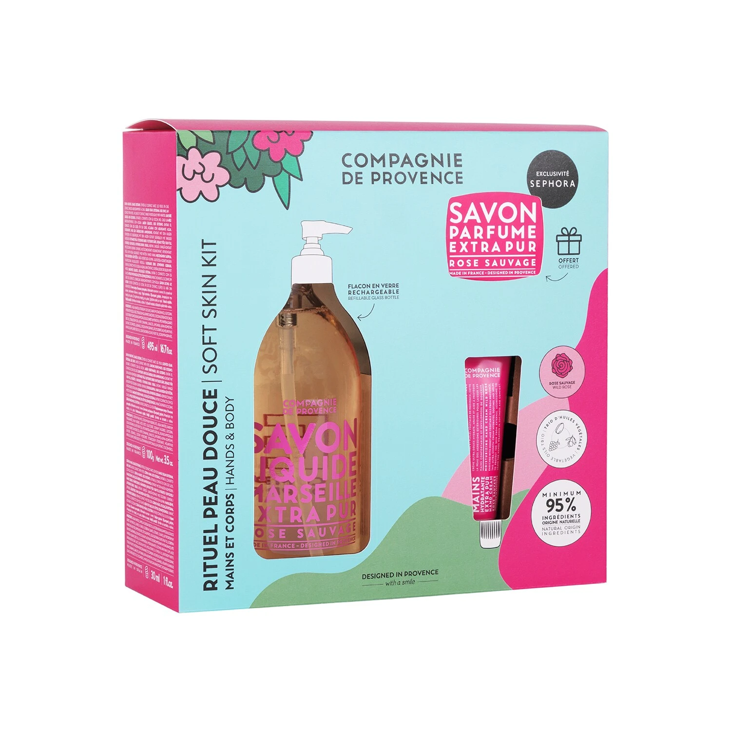 La Compagnie De Provence Rituel Peau Douce - Coffret Soin Mains Et Corps Rose Sauvage 4 La Compagnie De Provence Rituel Peau Douce - Coffret Soin Mains Et Corps Rose Sauvage – Image 2