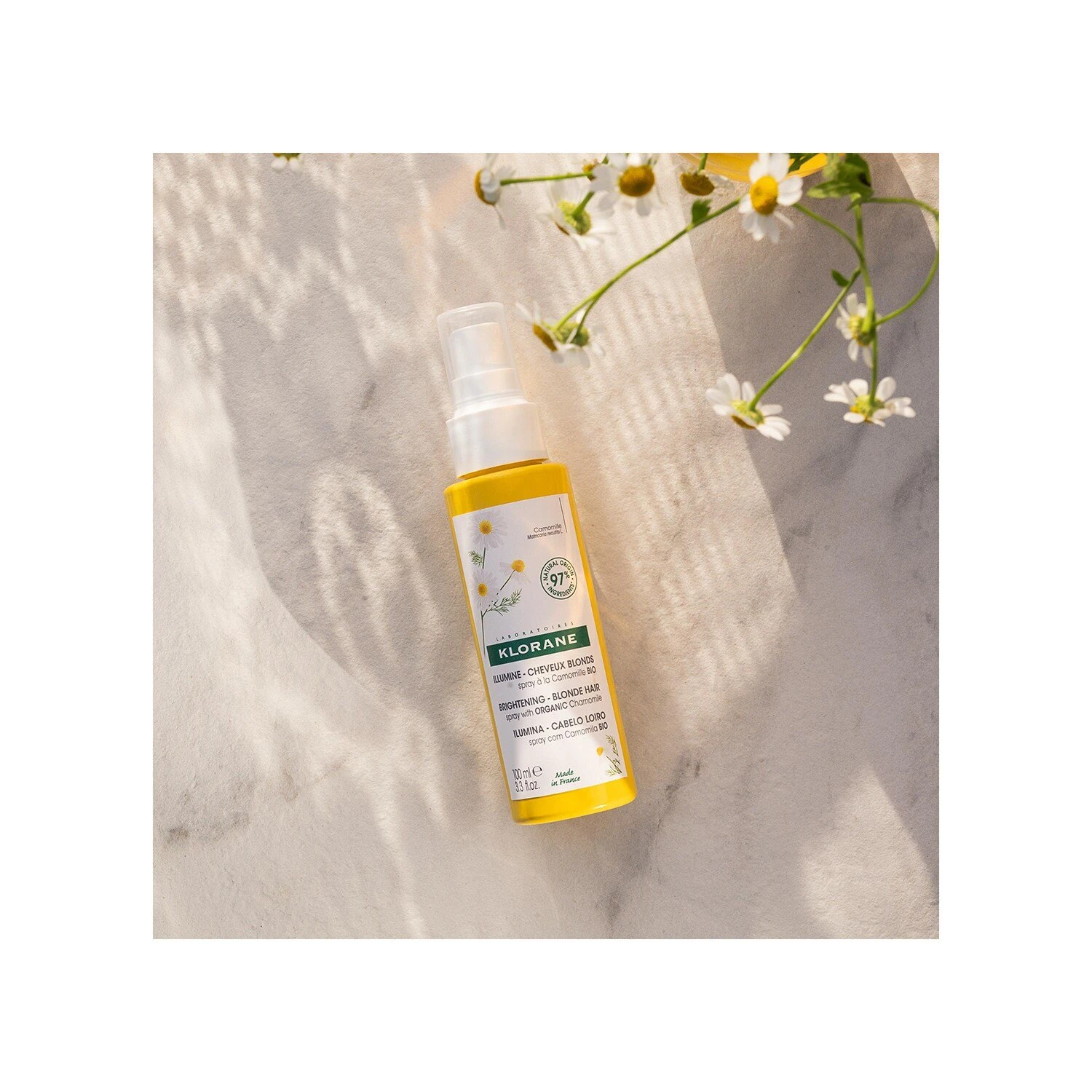 Klorane Capillaire - Spray à La Camomille - Illumine - Cheveux Blonds 5 Klorane Capillaire - Spray à La Camomille - Illumine - Cheveux Blonds – Image 3