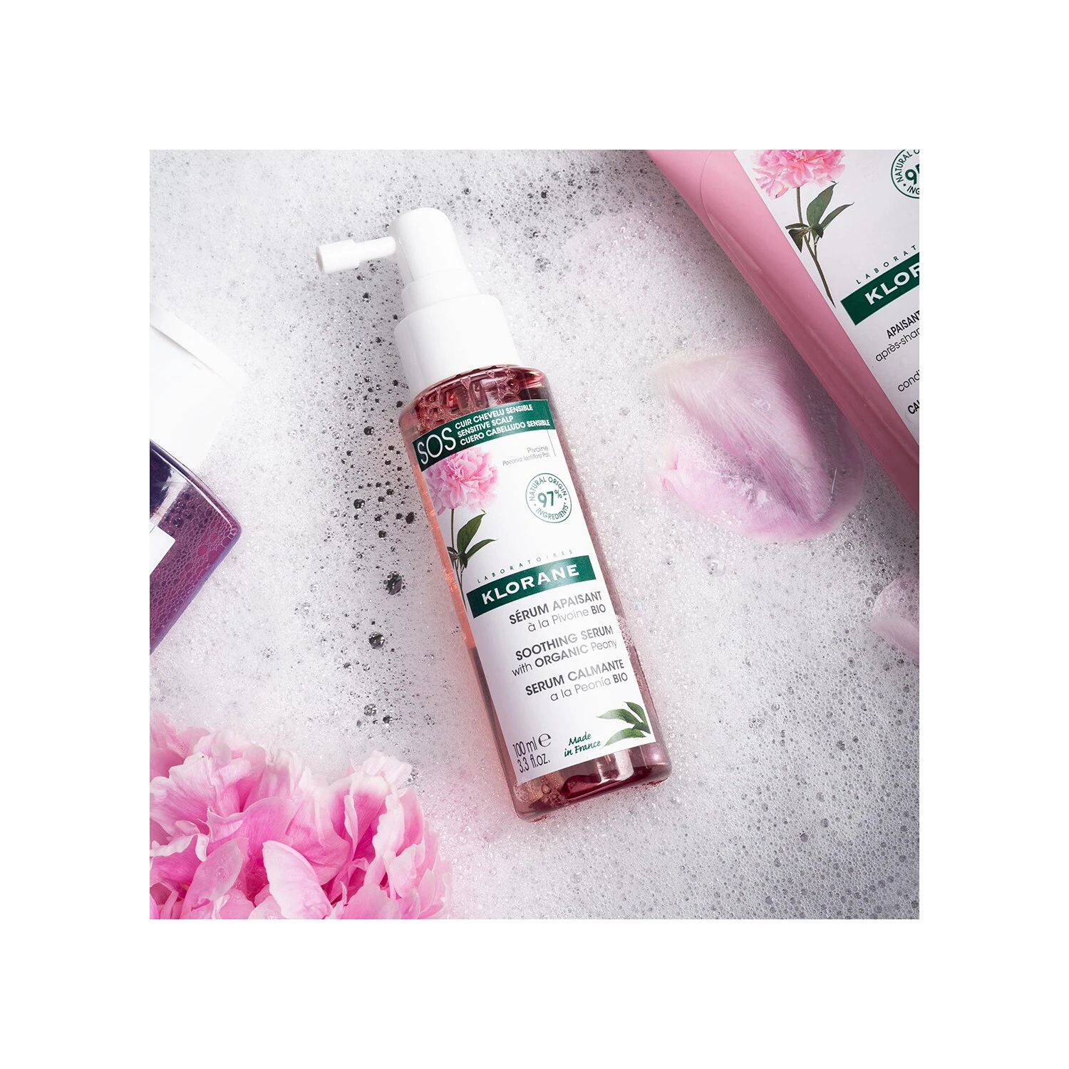 Klorane Capillaire - Sérum SOS Apaisant à La Pivoine BIO - Cuir Chevelu Sensible 6 Klorane Capillaire - Sérum SOS Apaisant à La Pivoine BIO - Cuir Chevelu Sensible – Image 4