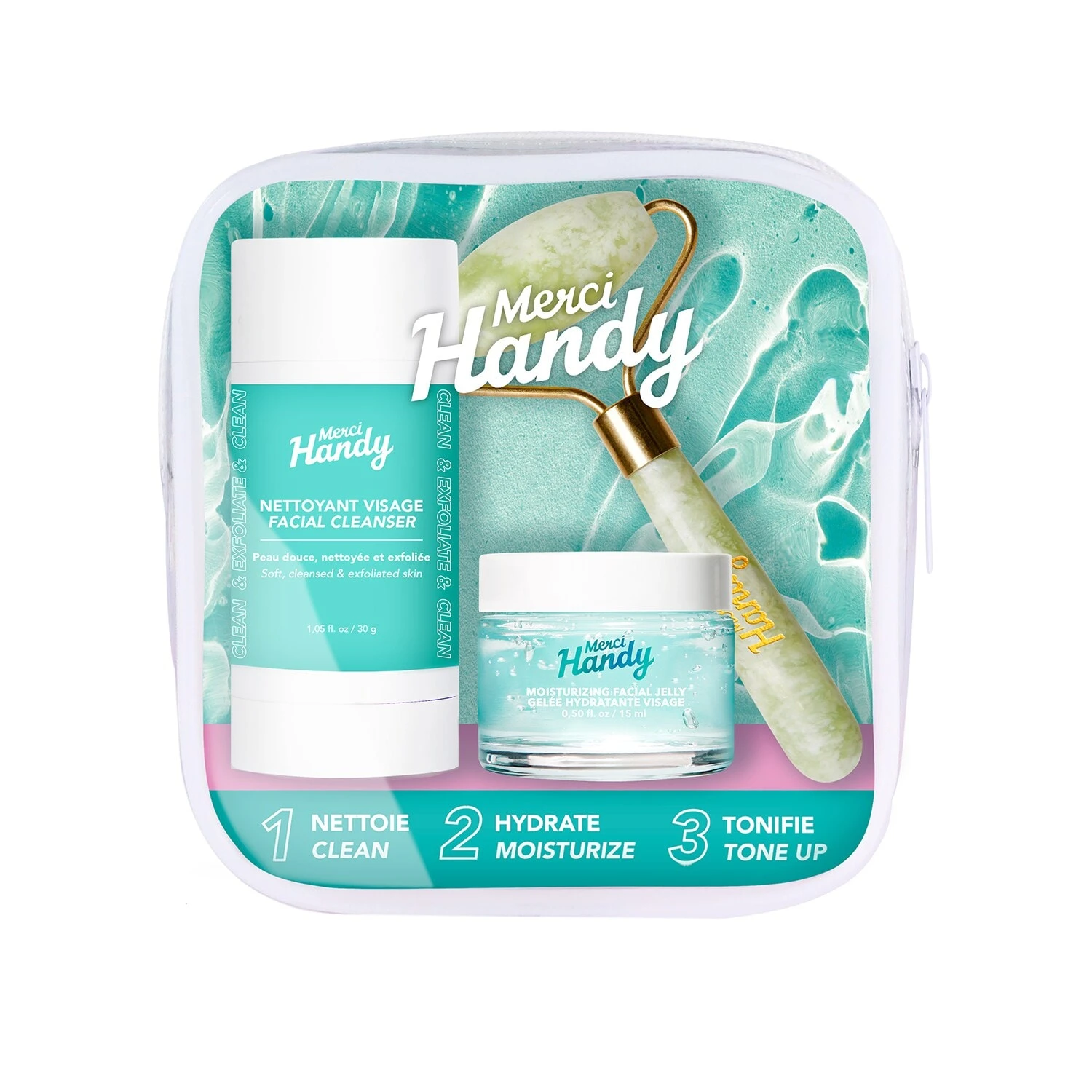 Merci Handy Kit Holiday Trippy Beauty - Coffret Soin Visage 4 Merci Handy Kit Holiday Trippy Beauty - Coffret Soin Visage – Image 2