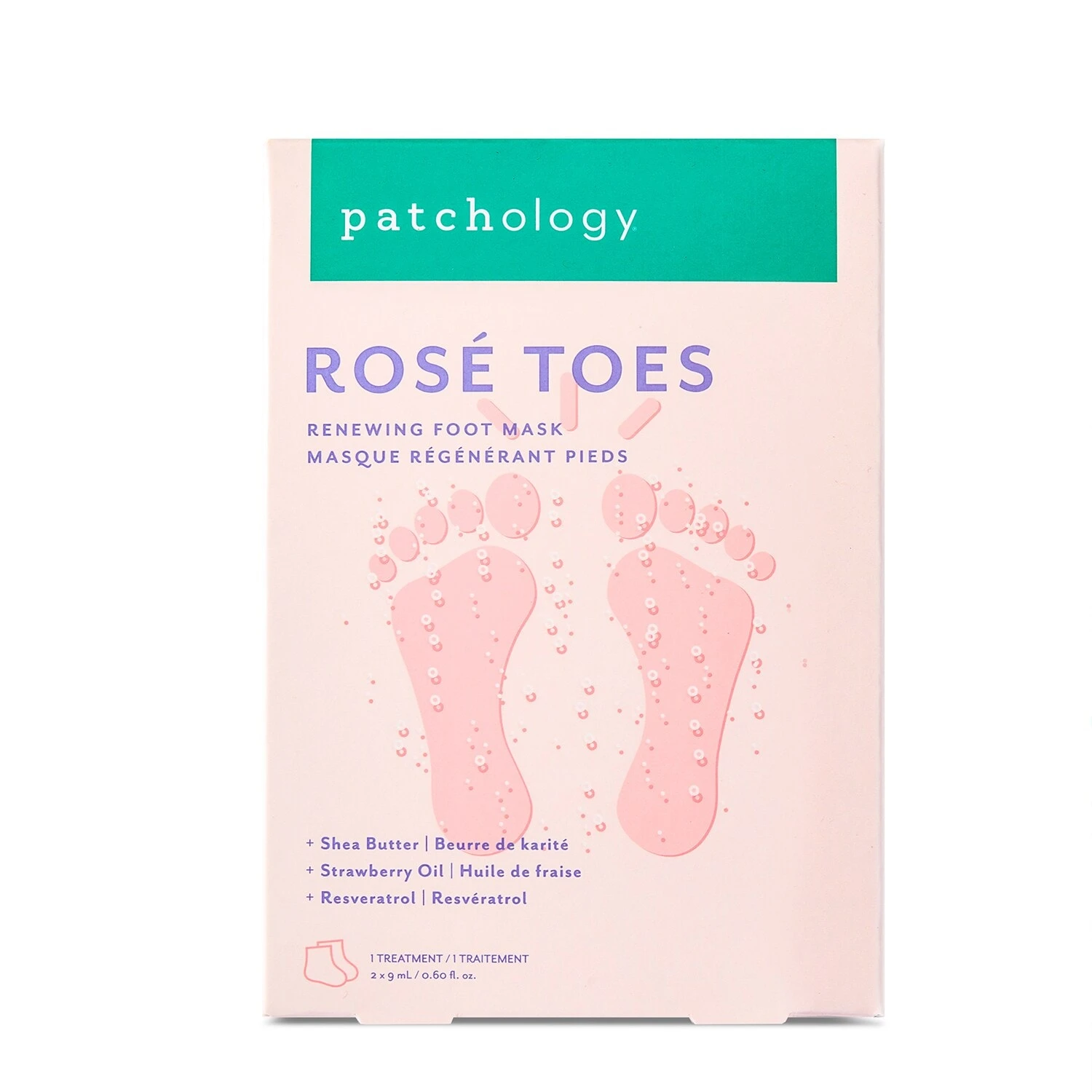 Patchology Rosé Toes - Masque Régénérant Pour Les Pieds 4 Patchology Rosé Toes - Masque Régénérant Pour Les Pieds – Image 2