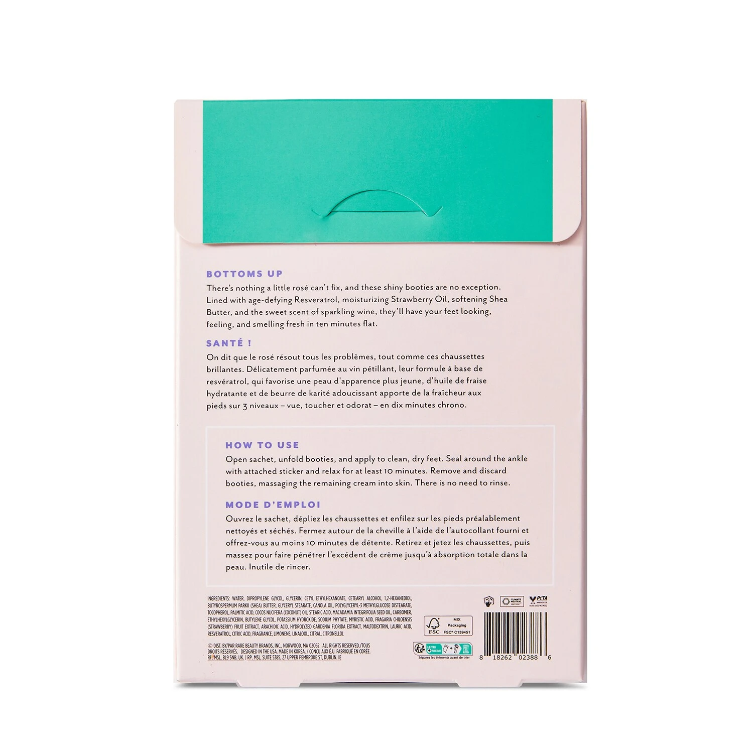 Patchology Rosé Toes - Masque Régénérant Pour Les Pieds 5 Patchology Rosé Toes - Masque Régénérant Pour Les Pieds – Image 3