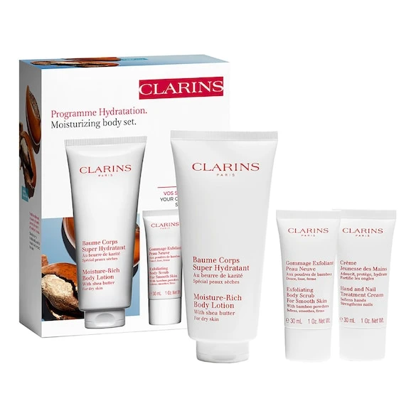 Clarins Baume Corps Super Hydratant - Coffret Hydratation Soin Pour Le Corps 3 Clarins Baume Corps Super Hydratant - Coffret Hydratation Soin Pour Le Corps
